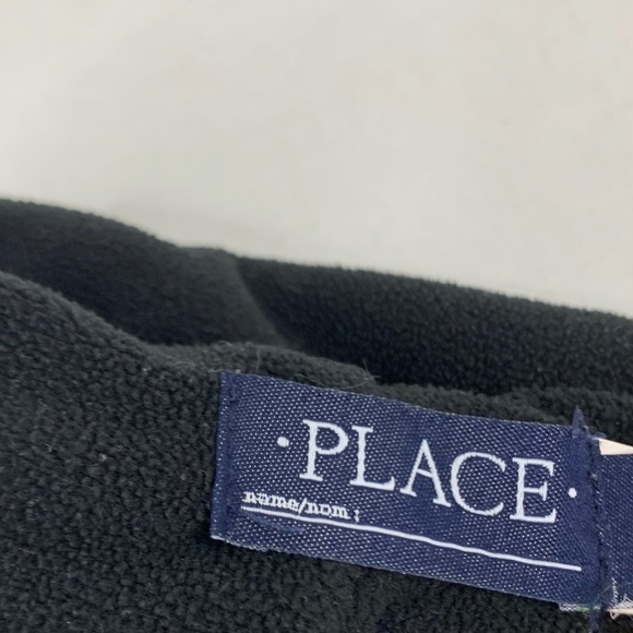 The Children’s Place “DUDE” Big Boys Pom Pom beanie/hat XL, Navy Green grunge - Picture 5 of 11